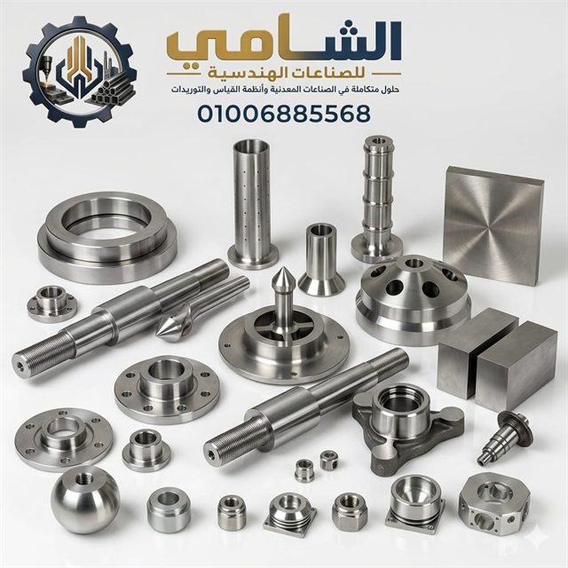 قطع معدنية مشغلة بدقة باستخدام CNC ضمن خدمات تشكيل وتشغيل المعادن