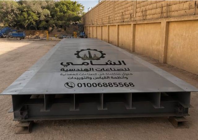 ميزان شاحنات صناعي من الشامي لأنظمة القياس والموازين في مواقع المصانع